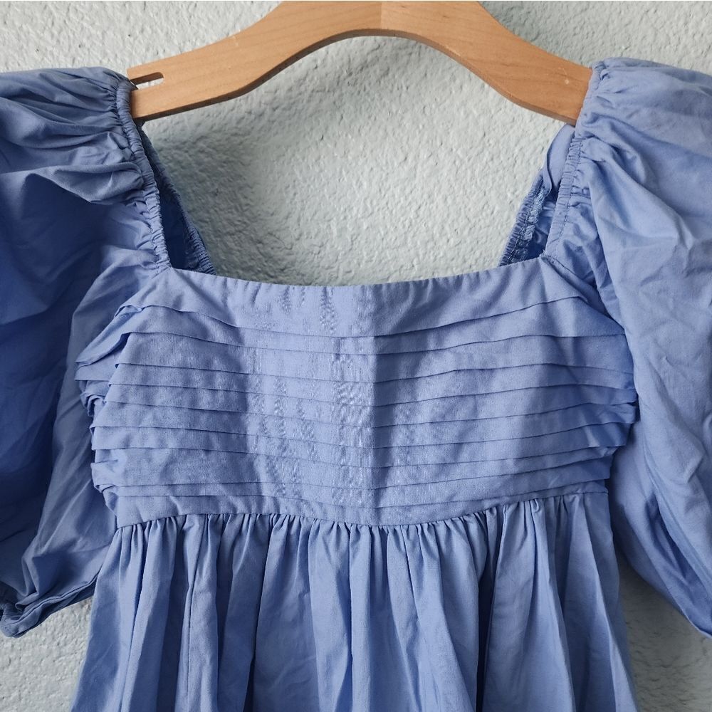 Abercrombie and fitch puff sleeve dress cotyon side pockets excellent condition - Picture 12 of 15